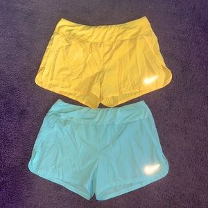 Nike running shorts. Two for the price of one. Size medium. Like new. No tags.